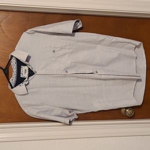 Gray/White Button Down